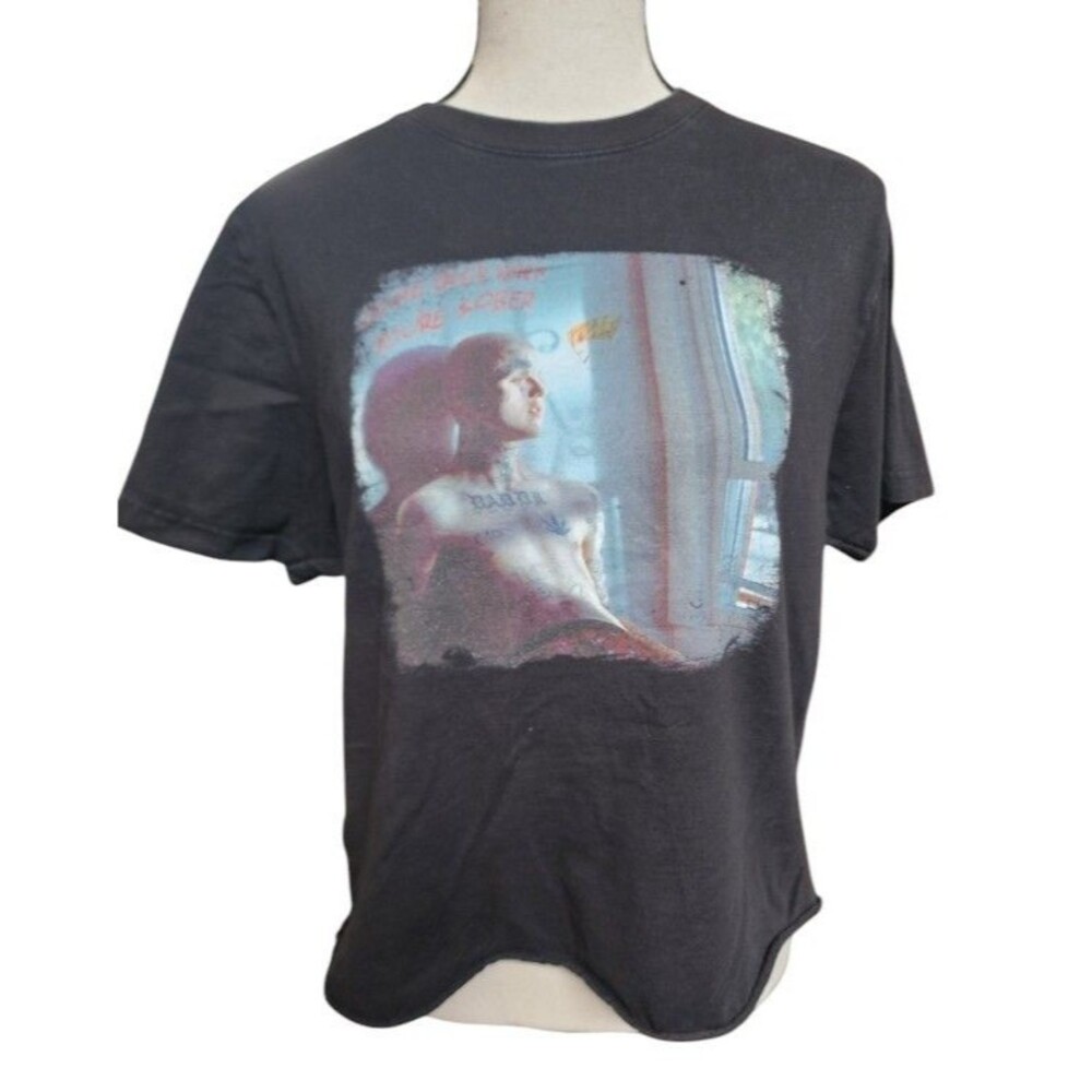 'Come Over When You're Sober' Lil Peep 2018 Black Band T-Shirt Size Large